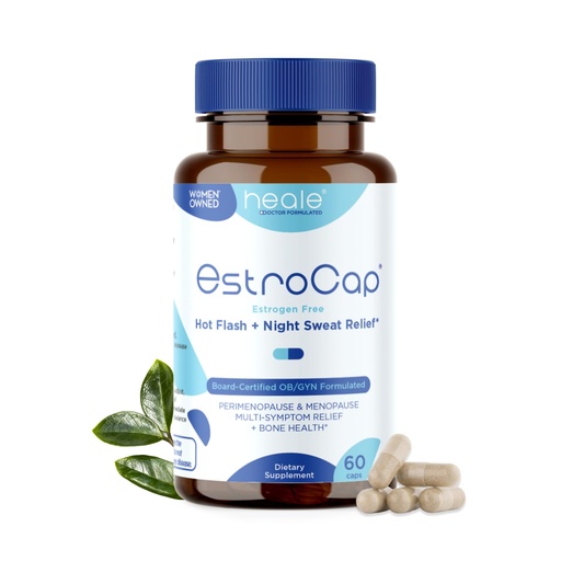 [BRSROHANPMIAMGY4] EstroCap Menopause Supplements for Women by Heale Health - Menopausal Relief Vitamins for Hot Flashes and Night Sweats - Helps Maintain Bone Health & Mood Support - Valerian Root & Black Cohosh