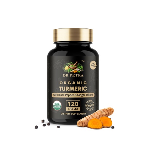 [BRSRYZYCC4BROFL2] Turmeric Curcumin Tablets with Black Pepper & Ginger Root extract | High Strength Turmeric Supplement | Natural Antioxidant Support | Joint & Immunity Support | 120 Tablets