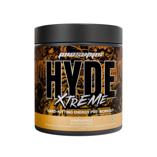 [BRSRGZQ3AR7RQFLJ] ProSupps Hyde Xtreme Pineapple High Stim Pre Workout, 30 Servings