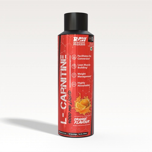 [BRSREBQ6OYNQGD3D] Liquid L-Carnitine 4000mg | Orange, 450ml, 30 Servings I Fat-to-Fuel Energy Booster | For Healthy Weight Loss I Fast Absorption Formula