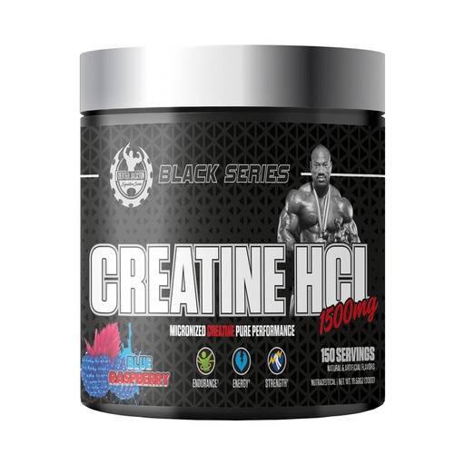 [BRSRMAALPJYWMYIY] Dexter Jackson Black Series Creatine HCL | Blue Raspberry Flavor | 150 Servings, 300g | Premium Muscle Strength and Endurance Supplement