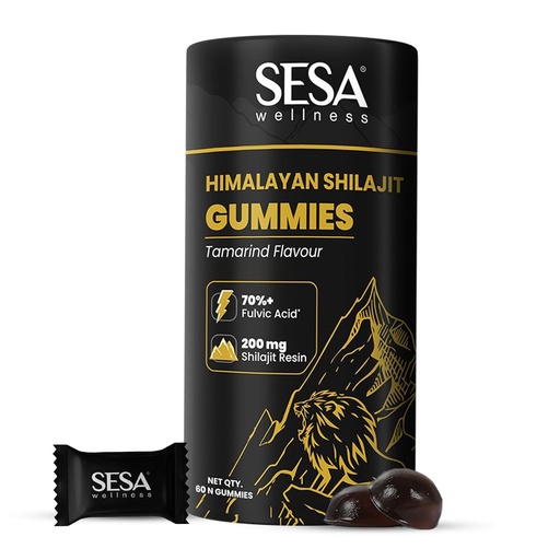 [BRSREEA6CJ4AYYDX] Sesa Himalayan Shilajit All Day Energy Gummies 60 Capsules | 200 mg Shilajit Resin| Lab Certified with 70%+ Fulvic Acid Boosts Stamina & Energy Levels| No Added Sugar | Gelatin & Gluten Free