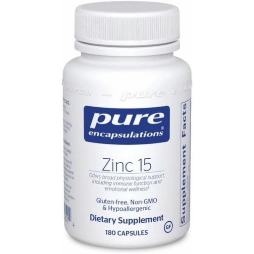 [BRSRMYITCUNB4CDP] Pure Encapsulations Zinc 15 180 caps