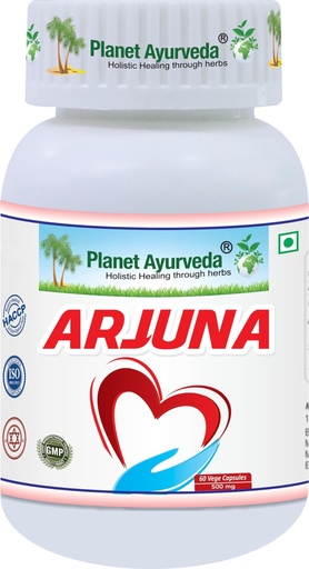 [BRSWGZ3QCN7GMYDZ] Planet Ayurveda Arjuna Capsules - (Pack of 1) 60 Capsules | Promotes Heart Health | Ayurvedic Formula for Cardiovascular Wellness | Health Supplement for Blood Pressure & Circulation