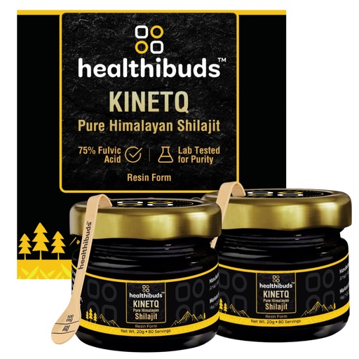 [BRSREAAQAUCRUDTV] KINETQ™ Pure Himalayan Shilajit Resin Combo 40g (2×20g)