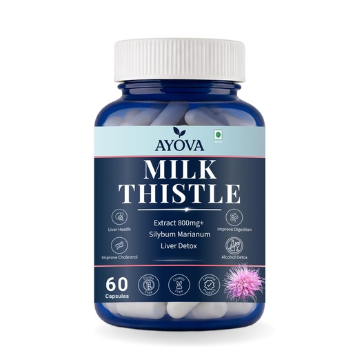 [BRSREBIDCMMQI2DJ] Milk Thistle Capsules | Liver Support | 60 Vegetarian Capsules