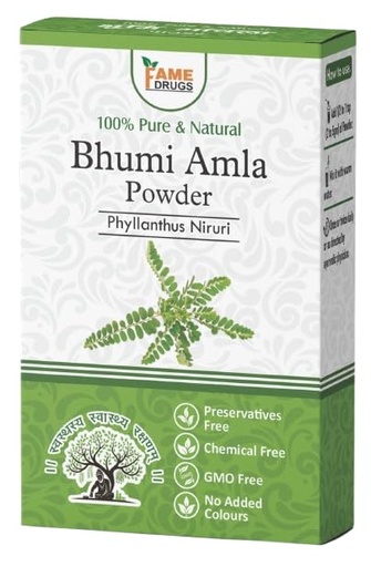 [BRSRGEA6DMBBE2QY] Bhumi Amla Powder - Rich in Antioxidant Vitamin C - Supports Healthy Immune Function - Herbal Supplement - Powder Form - 100Gm (Pack of 1)
