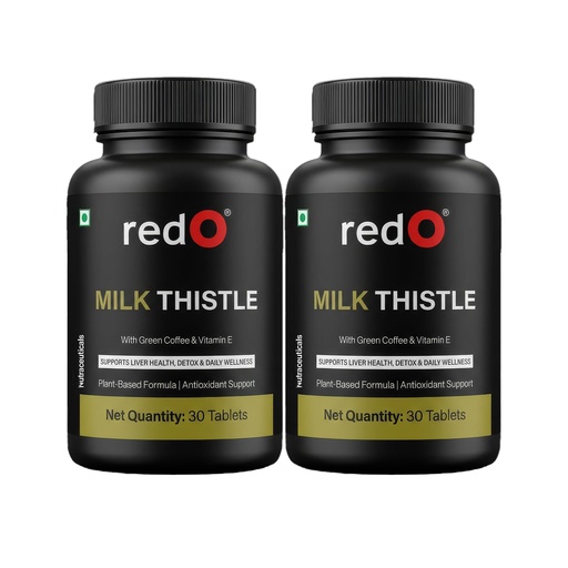 [BRSRAZQEA4NR4CDJ] redO Milk Thistle & Herbal Extracts | Supports Healthy Function, Digestion & Metabolism | Veg Capsules for Men & Women | 60 Capsules (60 Days Supply)
