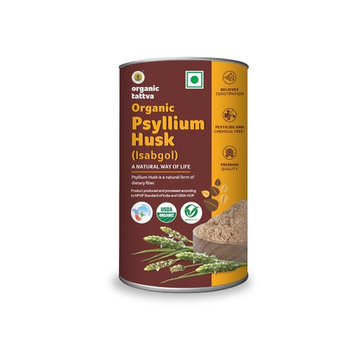 [BRSWKHD5DN4GY33Z] Organic Tattva Psyllium Whole Husk (Isabgol) 100 Gram