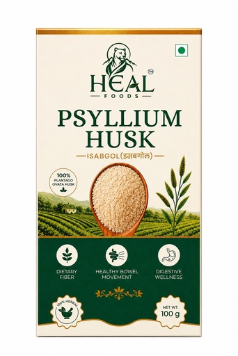 [BRSRYEANCABGM3QZ] Isabgol (Psyllium Husk Powder) 100g | Natural Fibre Supplement for Gut Health & Digestion | Helps Relieve Constipation | Supports Regular Bowel Movement | Suitable for Daily Use