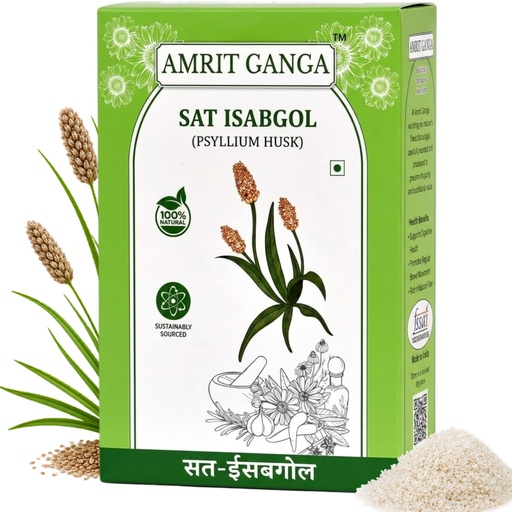 [BRSRGHQOAB6BS3A4] Sat Isabgol Psyllium Husk 50gm | Natural Fibre Supplement for Digestion, Gut Health And Irritable Bowel Syndrome, Effectively Relieves Constipation | Isabgol Bhusi | No Added Sugar Or Preservatives | Gluten Free