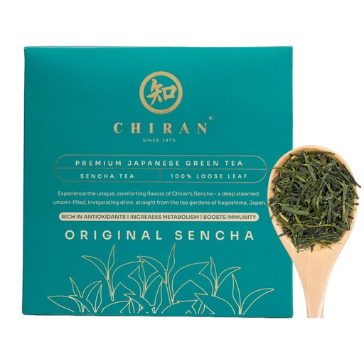 [BRSRAEAZCACWOHLZ] CHIRAN Japanese Sencha Green Tea — Loose Leaf 50g (~25 Cups) | Japan's Most Popular Tea | Cold or Hot Brew | Imported from Kagoshima | Light, Grassy, Naturally Umami