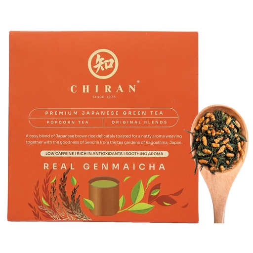 [BRSRAEAZBAMQGFDO] CHIRAN Genmaicha Japanese Green Tea — Loose Leaf 50g | Green Tea + Roasted Rice | Naturally Nutty & Low Caffeine | Imported from Kagoshima Japan | ~25 Cups