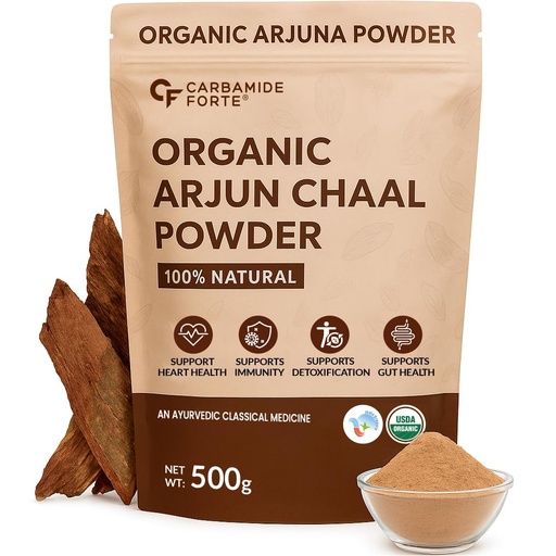 [BRSRAYIBCN5RUFA7] Carbamide Forte Arjun Ki Chaal Powder - 500g | Arjun Chaal Organic Powder From Arjuna Bark To Support Heart Health & Promote Good Cholesterol