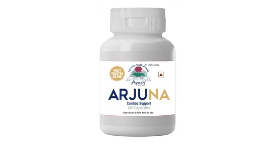 [BRSRAYL2OYBQKHL3] Ayush Herbs Arjuna Cardiac Support | Helps in Strengthening the weakened heart muscles | 60 Capsules