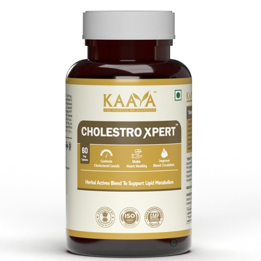 [BRSREHADDN6BQ2Q7] Cholestro Xpert Ayurvedic Cholesterol Support Capsules | Lowers LDL, Boosts Heart Health & Blood Circulation | Arjuna, Ashwagandha & 6+ Herbs | Ministry of Ayush Approved | 100% Herbal | 1 Month Pack