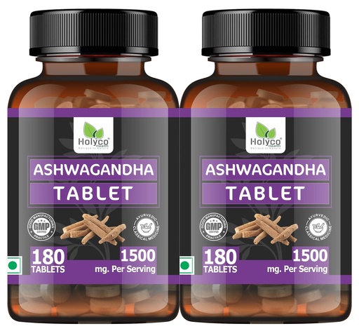 [BRSRAFIFOAFWKHLJ] Ashwagandha Tablet - 180 tablets (Pack of 2) | Known as Withania somnifera, Indian ginseng, Ajagandha