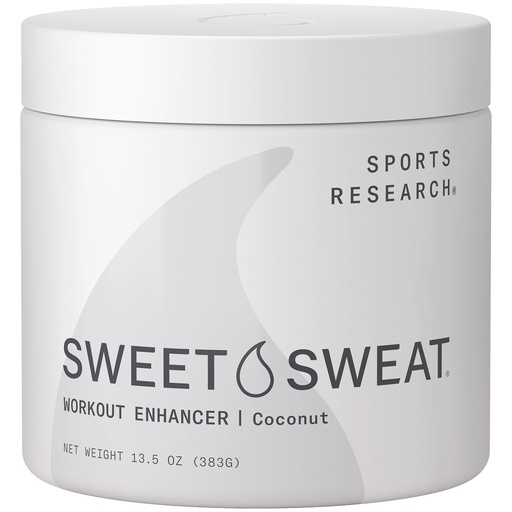 [BRSWIA34AAABQ3LU] Sports Research, Sweet Sweat Workout Enhancer, Coconut, 13.5 oz (383 g) SRE-01005