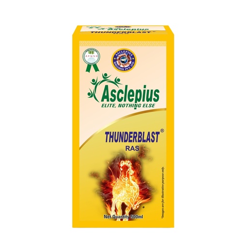 [BRSRA2YDDMCAGCI3] Asclepius Thuderblast Ras Enhances Physical Strength and Stamina, Boosts Natural Energy, Supports Vitality with Adaptogenic Herbs, Stimulant-Free - 500ml