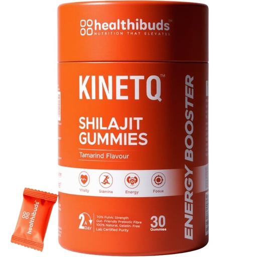 [BRSRGHTQOUCQIELZ] KINETQ Shilajit/Shilajeet Energy Gummies 30 Count for Men Women