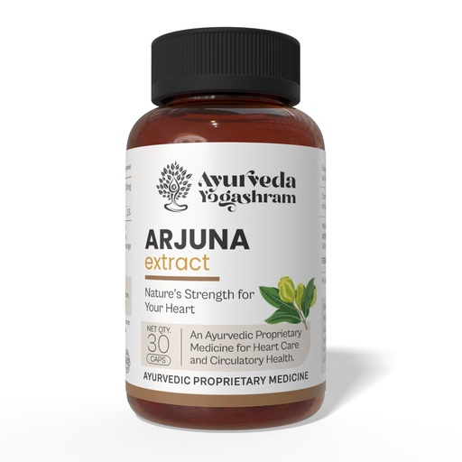 [BRSREA34DINQG2TD] Ayurveda Yogashram Arjuna Tablets – Ayurvedic Cardiac Wellness Supplement | Supports Heart Health & Blood Pressure Balance | 30 Tablets | Approved by Ministry of Ayush