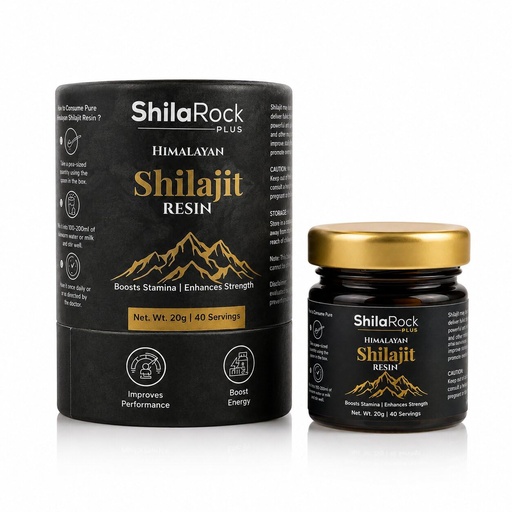 [BRSRYZQKCUCGOG34] Himalayan Shilajit Resin, Boosts Stamina, Enhances Strength, 77% Fulvic Acid, 85+ Trace Minerals, 20g pack of 1, 40 Servings