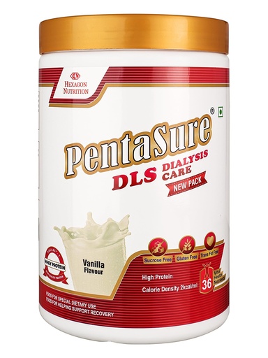 [BRSRE2QDA4PBUGYY] PentaSure DLS Dialysis Care Nutritional Powder | Vanilla Flavor - 1Kg | High Protein Nutritional Supplement Drink | Supports Kidney Health & Recovery | Low Electrolyte Formula for Dialysis Patients
