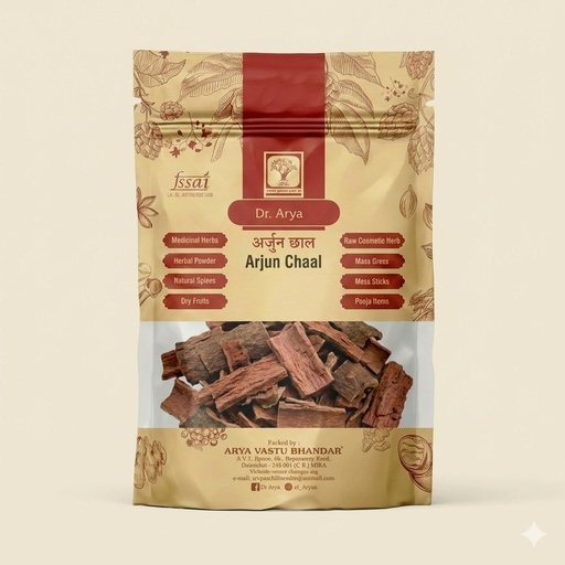 [BRSROCYYO4BWYGTH] Dr. Arya's Arjun ki Chaal - 400 Gm Dried- Arjuna Tree Bark - Raw | Lowers Bad Cholesterol