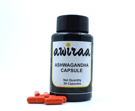 [BRSREZQECUDWKCDG] Ashwagandha 500mg Capsules | Stress Relief & Anxiety Support | Rejuvenates Mind & Body | Boosts Energy & Immunity | General Wellness Supplement – Pack of 30