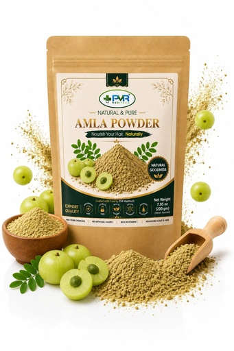 [BRSRAAYRDEOROH3U] Amla Powder for Hair – 100% Natural & Pure | Supports Healthy Hair & Scalp | No Additives or Preservatives (200g)