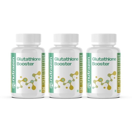 [BRSREBIRBYFB63Q7] Nutrazen Glutathione Booster - Pack of 3, 90 Tablets