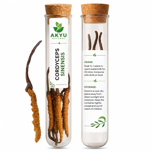 [BRSRYFQDAQMQ4GY7] Keeda Jadi Original 1g | Kida Jadi Buti - Naturally Dried Himalayan Yarsagumbha | Cordyceps Sinensis (1g)