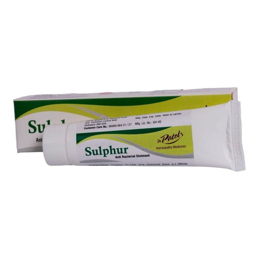 [BRSROHAZDJ6GO3LA] 25g Homeopathic Sulphur Ointment | Ointment for Dark Spot, Acne Marks, and Tan Removal | Multipurpose Cream | - (Pack of 1)