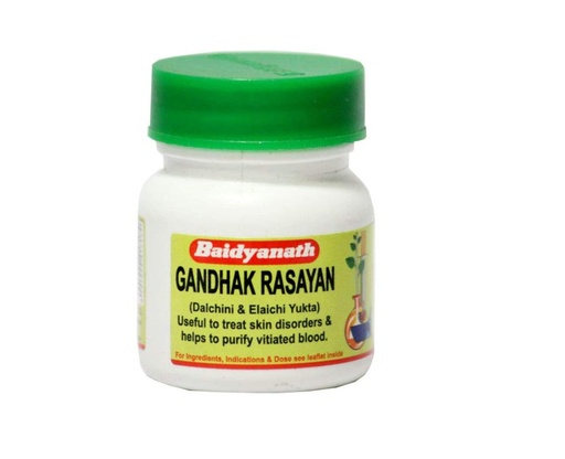 [BRSRGHD2AQJRSDYV] Baidyanath Asli Ayurved Gandhak Rasayan - 40 Tablets | Ayurvedic Skin Care