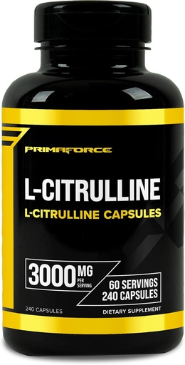 [BRSROZQEOV7W22TF] Primaforce L-Citrulline 3000mg, 240 cápsulas, 60 piezas