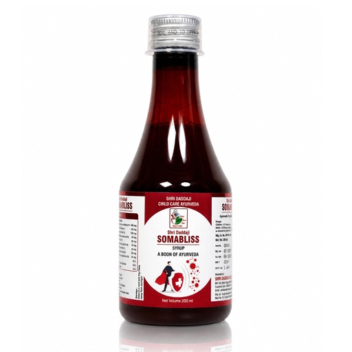 [BRSREBDQOF6RMHLP] Shri Daddaji Somabliss Syrup – Ayurvedic Immunity Booster for Kids & Adults | Improves Gut Health, Fights Infections, Enhances Vitality & Natural Antioxidant | 200ml Herbal Tonic