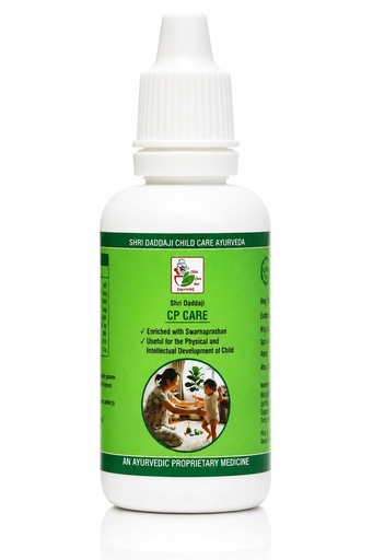 [BRSRYYDYAQIRU2YY] Shri Daddaji CP Care Drops for Child Development | Ayurvedic Herbal Support for Physical & Intellectual Growth | Brahmi, Ashwagandha & Swarna Bhasm | 30 ml