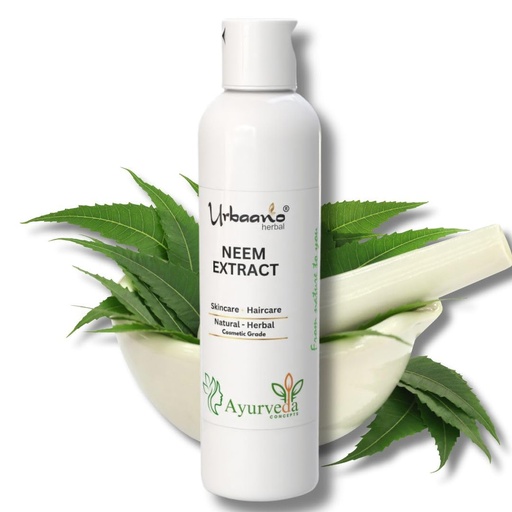 [BRSROAIRAQMQKAIY] Urbaano Herbal Pure Neem Liquid Extract Natural Ingredient for Making Soap, Lotion, Serum DIY Skin, Hair & Body Care Products (100ml) - Water Soluble
