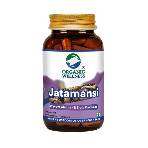 [BRSRGAYLO4FGCFLJ] Organic Wellness Jatamansi 90 Vegetarian Capsules | Jatamansi Root Herbal Supplement | Ayurvedic Herbal Formula for Relaxation & Calm | Daily Wellness Support
