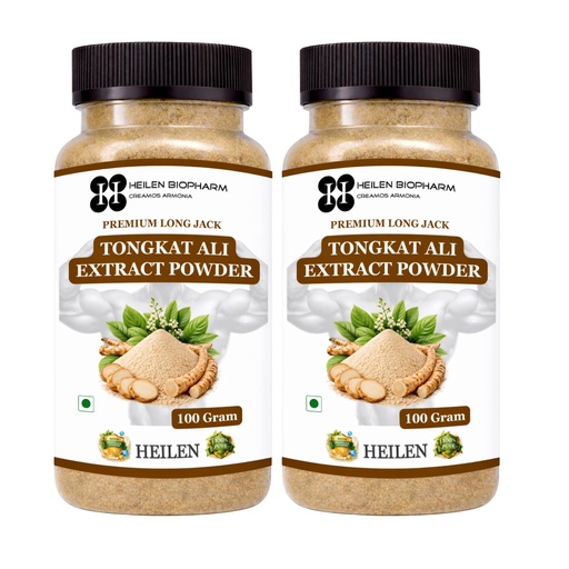[BRSWYCAFOJ7ROAD6] Heilen Biopharm Long Jack Tongkat Ali Root Extract Powder 100:1 | 100g (Pack of 2) | 5% Eurycomanone | Herbal Supplement for Energy & Stamina Support