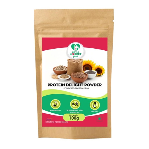 [BRSWGZAPCR4AIDTZ] Little Moppet Foods Protein Delight Powder - 100g