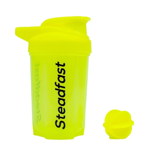 [BRSW2HQBAABWYCIV] Steadfast Nutrition Protein Shaker Blender 400ml Bottle for Whey Protein Mix, Cycling, Gym Water Bottle with Blender Ball (Neon Green Shaker)
