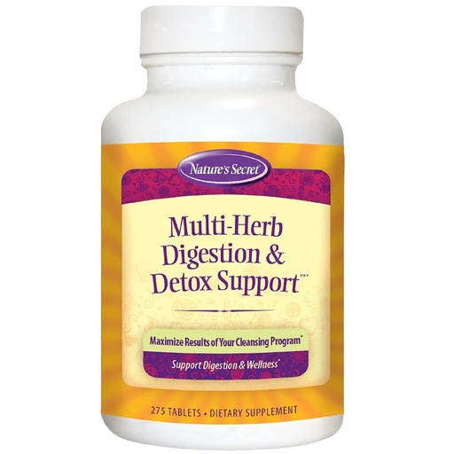 [BRSWIYIYAFYGGEDK] Nature's Secret Multi Herb Digestion and Detox Support Economy Diet Supplement, 275 Count