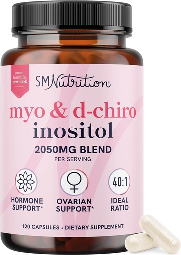 [BRSRMFQEBV6WAFDZ] Myo-Inositol & D-Chiro Inositol for Hormone Balance for Women ← Fertilidad, Salud Ovárica &amp; Ciclo Apoyar Ideal 40:1 Ratio, Myoinositol 2000mg &amp; D Chiro 50mg ← Ovarian Support Vitaminas tención 120 Ct.
