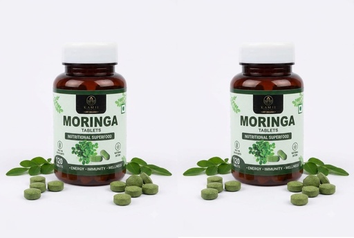 [BRSRYEA3OF6RM3A4] KAMII Moringa Tablets 120 Tablets Pack of 2