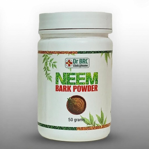 [BRSRYYAQCVYGKG3K] Neem Bark Powder Neem Chhal नीम बार्क पाउडर नीम छाल (50 GM) by Dr BRC Clinic@Home