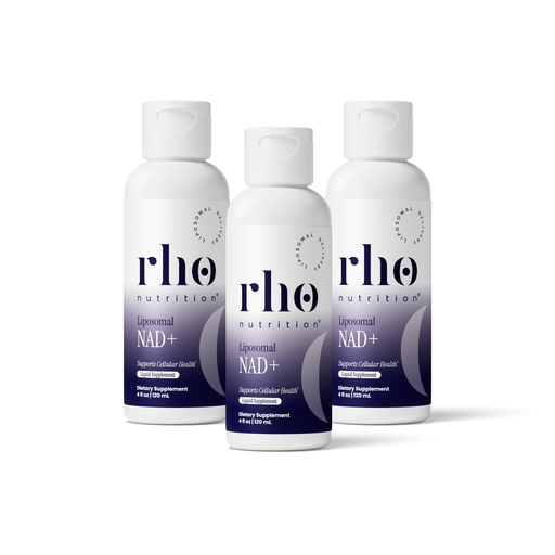 [BRSROCQLAUCGYCDA] Rho Nutrition Liposomal NAD+ Liquid Supplement (3 Pack) | High Absorption Formula, Active NAD+, Cellular Health, Healthy Aging & Energy Metabolism, 30 Servings
