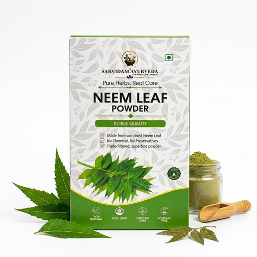 [BRSRYEAYDN4A4232] Neem Powder for Hair & Face | 100% Pure & Natural Neem Leaf Powder | For Face Pack, Hair Care & Scalp Care | No Chemicals | 200g