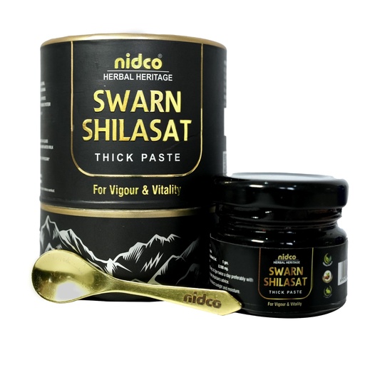 [BRSREBICAUHAO2TG] Pure Shilajit Gold Resin (Swarn Shilasat) 25g | With Swarn Bhasma | High Fulvic Acid | Himalayan Ayurvedic Resin for Strength, Vigour & Vitality