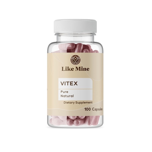 [BRSRMCQLAAHRADY4] Like Mine Vitex (100 Capsules), Pure & Natural, No Additives or Fillers, Herbal Supplement
